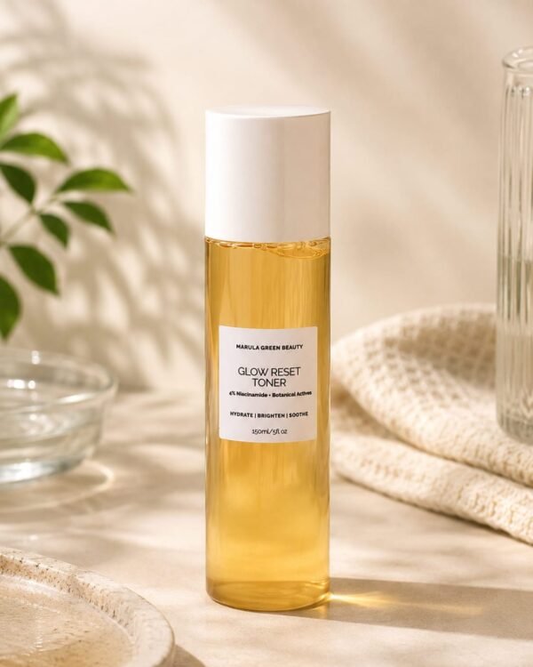 UGC styled shot of glow reset toner