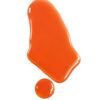 Vibrant orange liquid texture swatch and droplet of Fade Face Oil serum