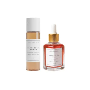 Glow Reset Toner and Fade Face Oil duo by Marula Green Beauty
