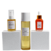 Marula Green Beauty Glow Reset skincare trio with toner, serum and face oil